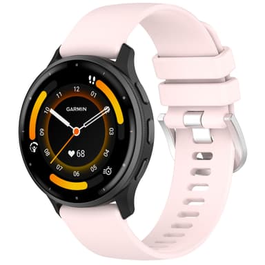 18 mm urrem til Garmin Venu 3S/Forerunner 265S/255S/255S Music/Vivomove 3S Lyserød