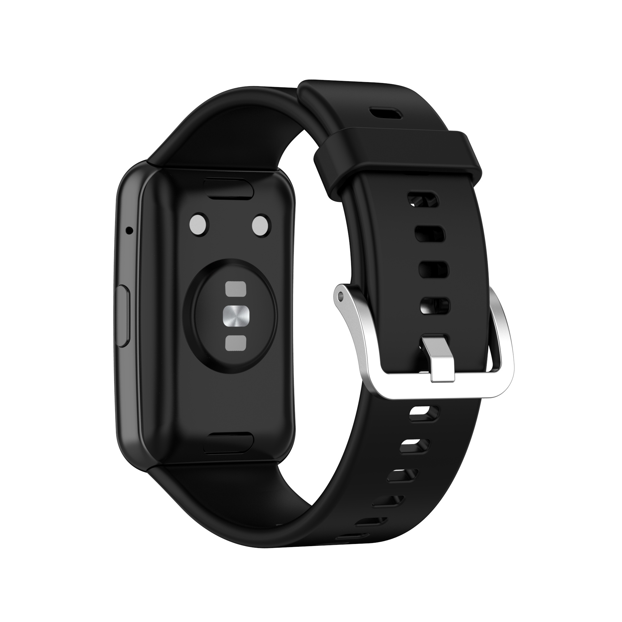 Silikone Watch Armbånd Urrem til Huawei Watch Fit (TIA-B09/TIA-B19) Sort
