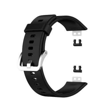Silikone Watch Armbånd Urrem til Huawei Watch Fit (TIA-B09/TIA-B19) Sort