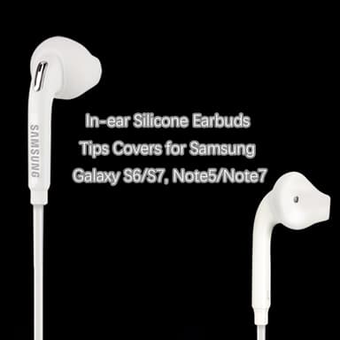 In-ear silikone øretelefoner spidscovers til Samsung Galaxy S6/S7, Note5/Note7 Hvid