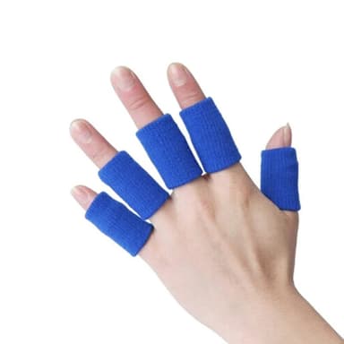 10-pak med sportsled fingerbeskyttere Blå