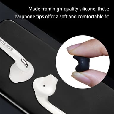 In-ear silikone øretelefoner spidscovers til Samsung Galaxy S6/S7, Note5/Note7 Hvid