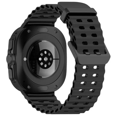 Silikone urrem til Samsung Watch Ultra 47mm Sort