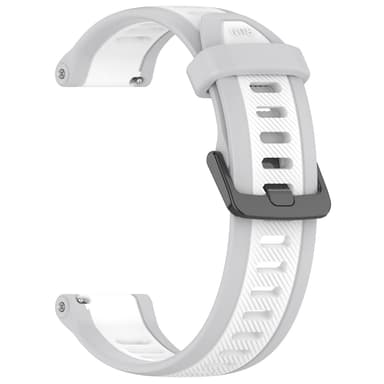 18 mm silikone urrem til Garmin Forerunner 165/Venu 3S/Huawei Watch GT4 41 mm Hvid