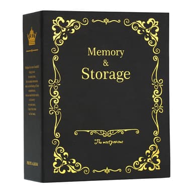 Fotoalbum/fotobog Sort