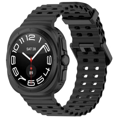 Silikone urrem til Samsung Watch Ultra 47mm Sort