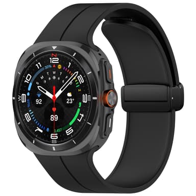 Urrem med magnetisk spænde, Samsung Watch Ultra 24mm Sort