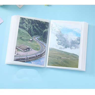Fotoalbum med 100 lommer til fotos Gennemsigtig