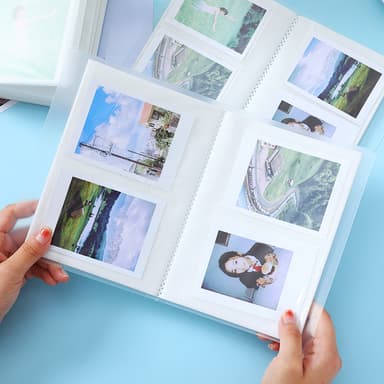 Fotoalbum med 100 lommer til fotos Gennemsigtig