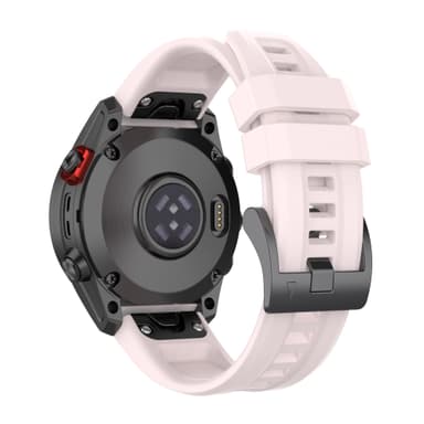 Silikone urrem til Garmin Quatix 7 Pro 22mm Lyserød