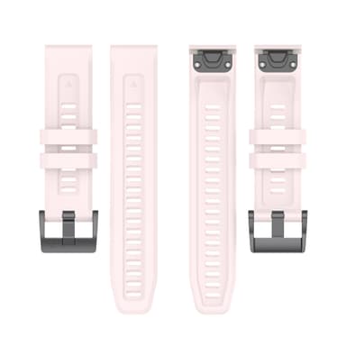 Silikone urrem til Garmin Quatix 7 Pro 22mm Lyserød