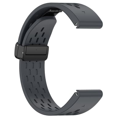 22 mm silikonestrop til Garmin Epix Pro 47 mm/Fenix 7/Fenix 7 Pro Mørkegrå