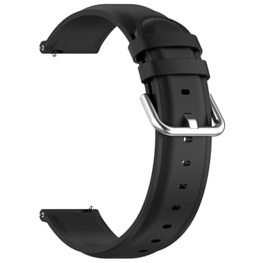 22 mm læder sportsbånd kompatible med CMF BY NOTHING Watch Pro Sort
