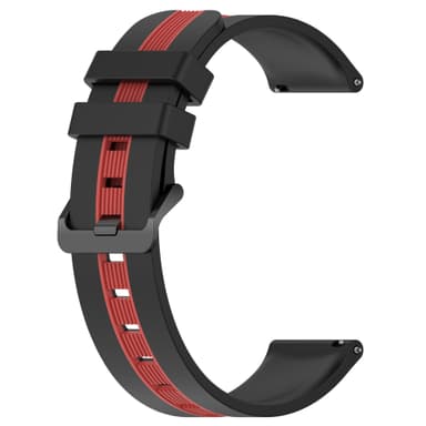 20 mm silikonerem til Huawei Watch GT3 SE Sort+grå