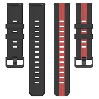 20 mm silikonerem til Huawei Watch GT3 SE Sort+grå