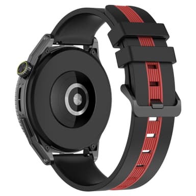20 mm silikonerem til Huawei Watch GT3 SE Sort+grå