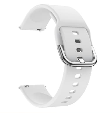 20 mm silikone armbånd til Garmin/Vivomore Hvid