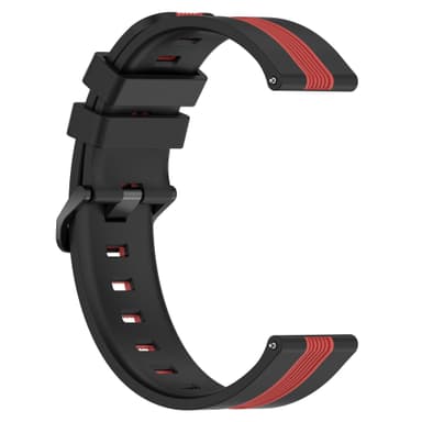 20 mm silikonerem til Huawei Watch GT3 SE Sort+grå
