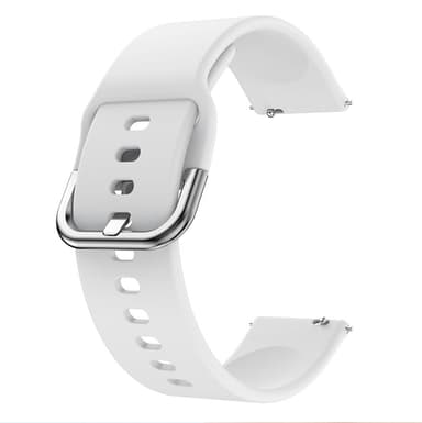 20 mm silikone armbånd til Garmin/Vivomore Hvid