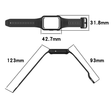 Urrem til Huawei Band 7/8/9 Sort