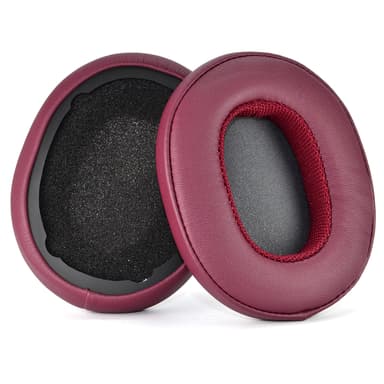 2-pak erstatningsørepuder til Skullcandy Crusher Wireless/Crusher ANC/Hesh3 Mørkerød