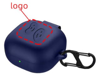 Silikonetui til Samsung Galaxy Buds 2 Pro/ Galaxy Buds Live / Galaxy Buds FE Mørkeblå