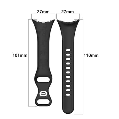 Silikone urrem til Google Pixel Watch 2 Sort
