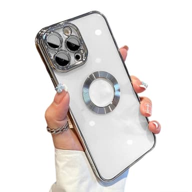 Telefoncover med kameralinsebeskyttelse Sølv iPhone 14