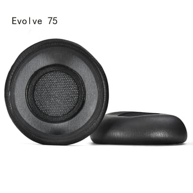 Udskiftningsørepuder til Jabra Evolve 75/75+/75 UC/75 MS hovedtelefoner (2-pak)