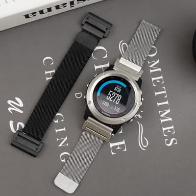 Urrem med hurtig udløsning til Garmin Fenix 7 / 6 / Tactix 7 pro Sølv 22mm