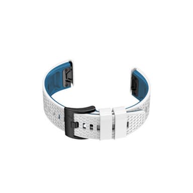 Silikonestrop til Garmin Fenix 7/7x/6/6x Hvid + blå