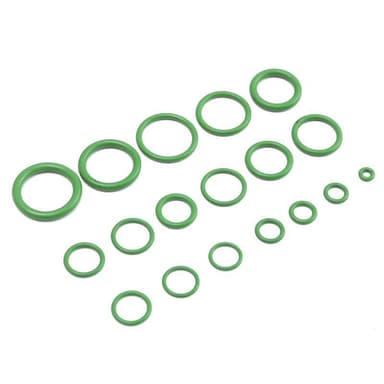 O-ringe til bil klimaanlæg kompressor gummi 18 størrelser 530 stk