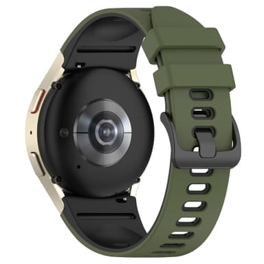 Tofarvet urrem til Samsung Galaxy Watch 4/5/6/6 Classic Grøn