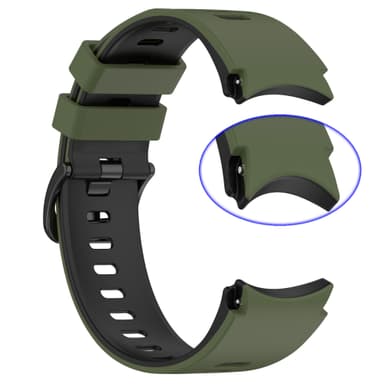 Tofarvet urrem til Samsung Galaxy Watch 4/5/6/6 Classic Grøn