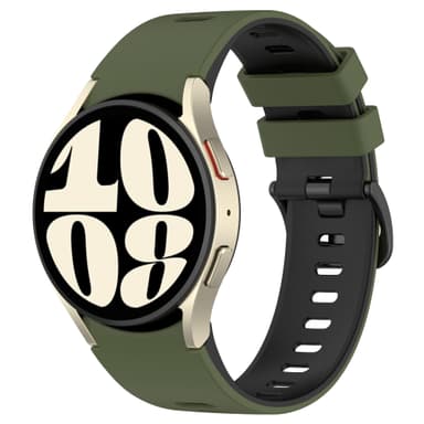 Tofarvet urrem til Samsung Galaxy Watch 4/5/6/6 Classic Grøn