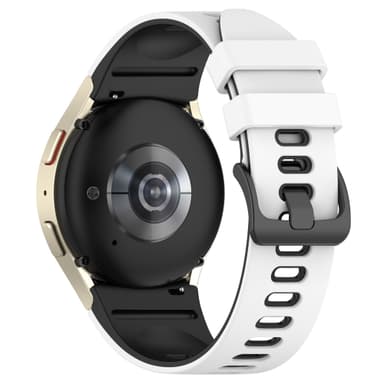 Tofarvet urrem til Samsung Galaxy Watch 4/5/6/6 Classic Hvid