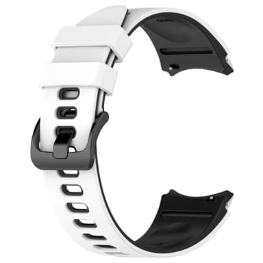 Tofarvet urrem til Samsung Galaxy Watch 4/5/6/6 Classic Hvid