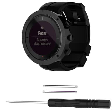 Silikone erstatningsstrop til Suunto Kailash 7R