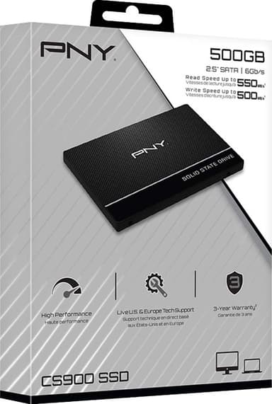 PNY CS900 2.5" SATA III SSD (500GB)
