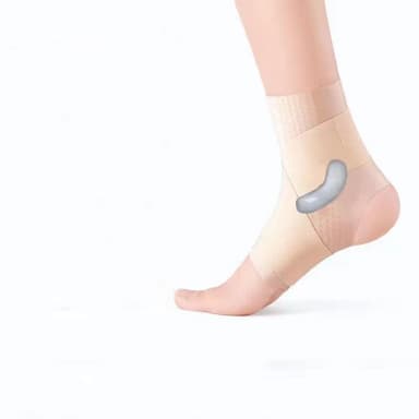 Ultratynd ankelstøtte Beige L