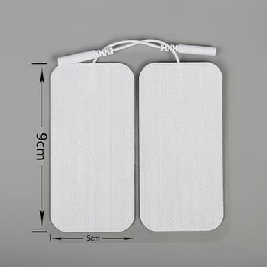 10-pak TENS/EMS elektrodepuder - Elektroder til massageinstrumenter Hvid