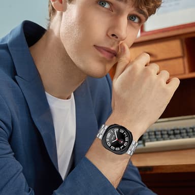 Urrem i rustfrit stål til Samsung Galaxy Watch 7 Ultra 47MM Sølv