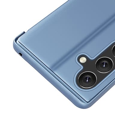 SKALO Samsung S25+ Clear View Flip Cover - Blå