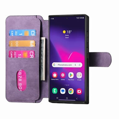 SKALO Samsung S25 Ultra CASENEO MW-03 Flip Cover - Lilla
