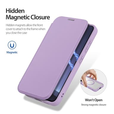 DUX DUCIS Samsung S25 Skin X Pro Flip Cover - Lilla