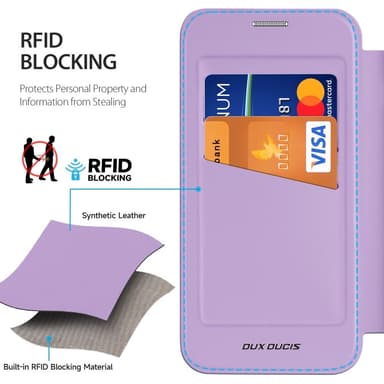 DUX DUCIS Samsung S25 Skin X Pro Flip Cover - Lilla