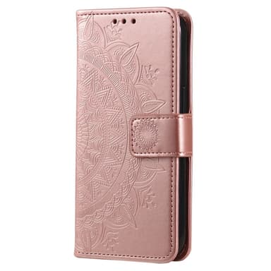 SKALO Xiaomi Redmi Note 14 Pro 5G Mandala Flip Cover - Rosa guld