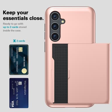 SKALO Samsung S25+ Armor Kortholder Cover - Grøn