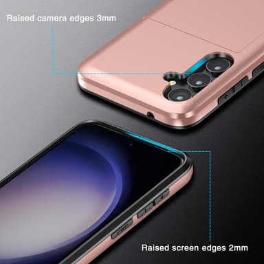 SKALO Samsung S25+ Armor Kortholder Cover - Grøn