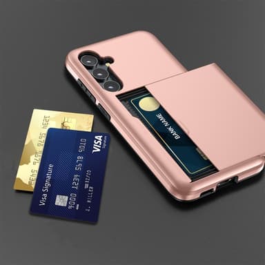 SKALO Samsung S25+ Armor Kortholder Cover - Grøn